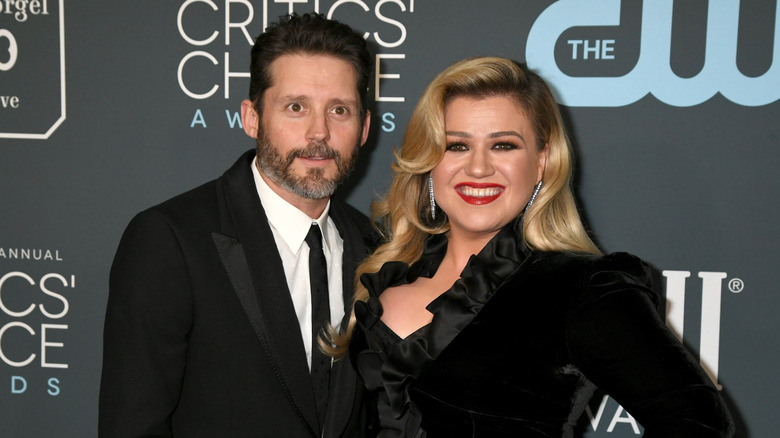 Brandon Blackstock and Kelly Clarkson at the 25th Annual Critics' Choice Awards