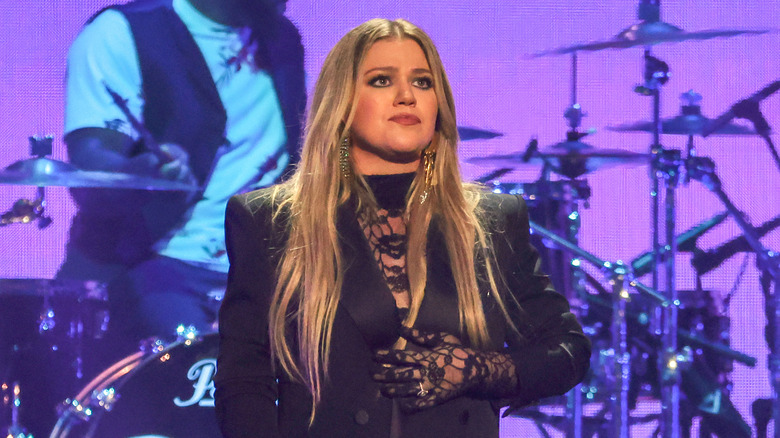 Kelly Clarkson on stage