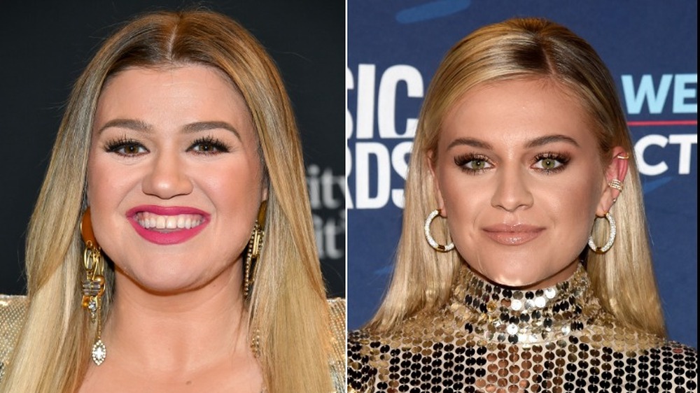 Kelly Clarkson (left) Kelsea Ballerini (right)