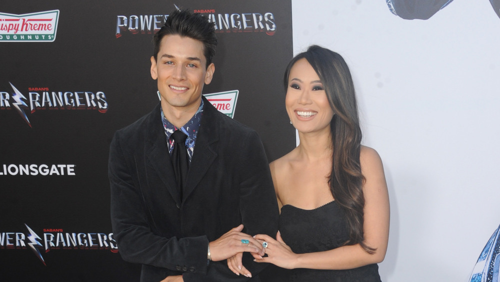 Kelly Mi Li and Andrew Gray on red carpet