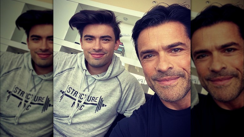 Michael and Mark Consuelos smiling