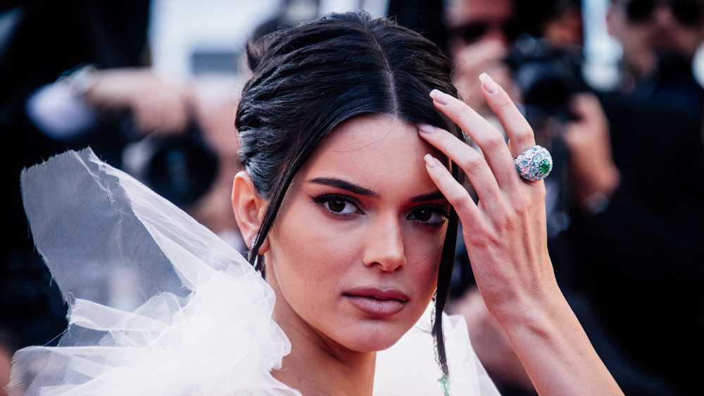 Model Kendall Jenner in front of photographers