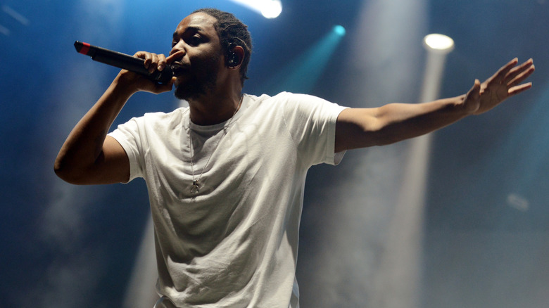 Kendrick Lamar during the 2016 Okeechobee Music and Arts Festival