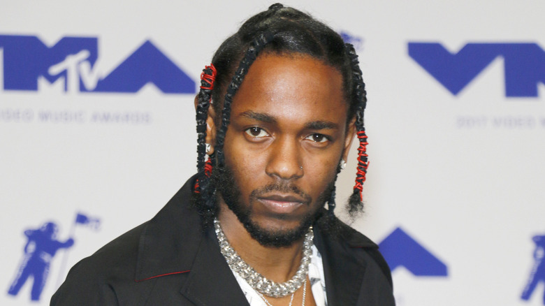 Kendrick Lamar during the 2017 MTV Video Music Awards