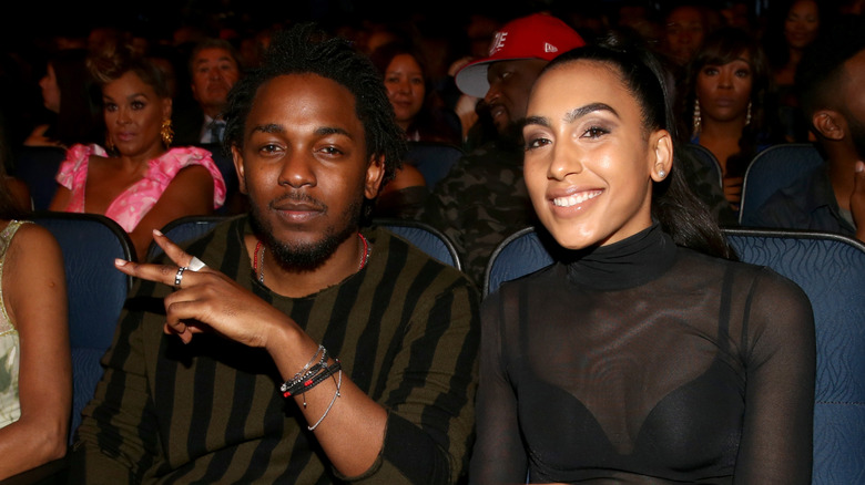 Kendrick Lamar and fiancee Whitney Alford