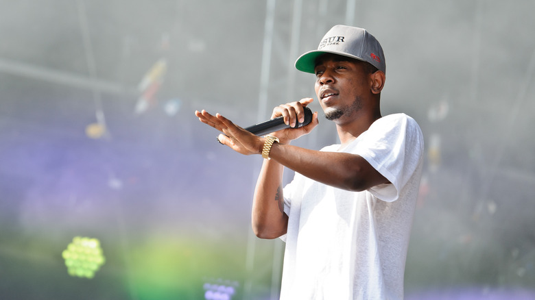 Kendrick Lamar performing in 2013