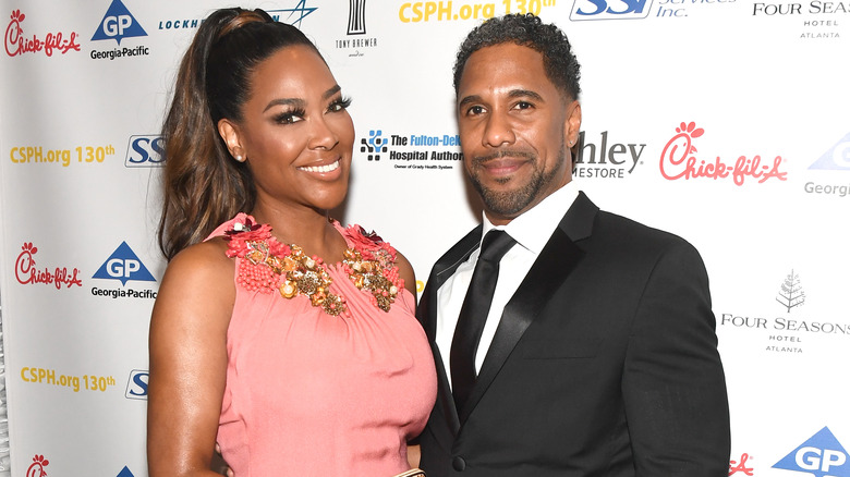 Kenya Moore and Marc Daly on the red carpet