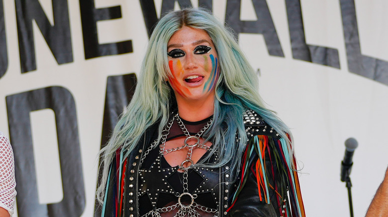 Kesha performing at Pride