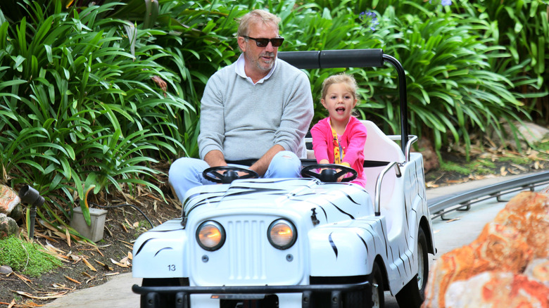 Kevin Costner with daughter