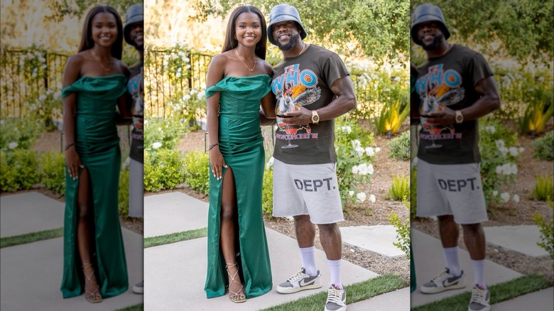 Kevin Hart and his daughter before prom