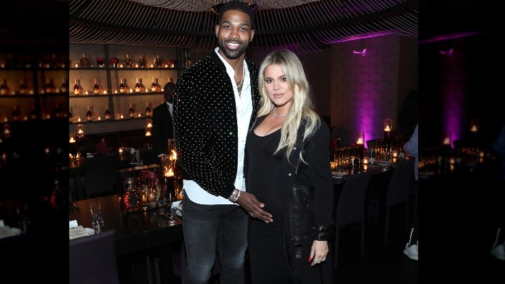 Pregnant Khloe Kardashian and Tristan Thompson