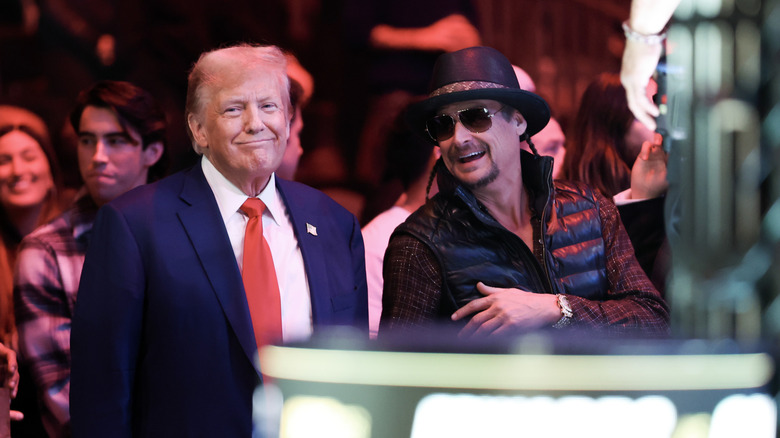 Donald Trump and Kid Rock at event