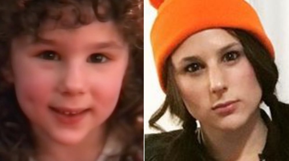 Hallie Eisenberg then and now