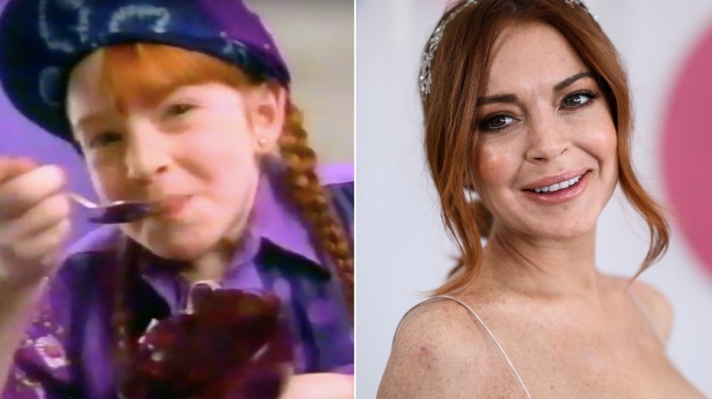 Lindsay Lohan then and now