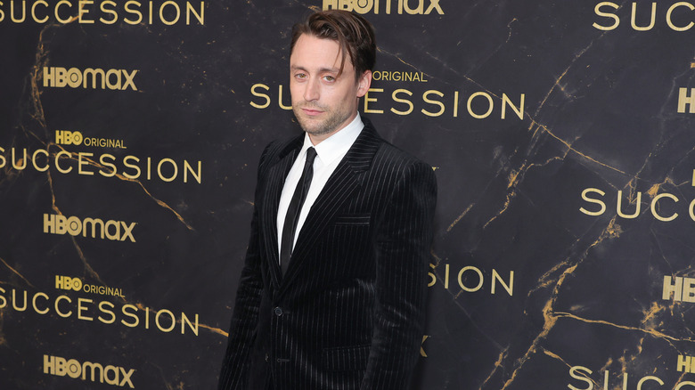 Kiernan Culkin in a black tuxedo