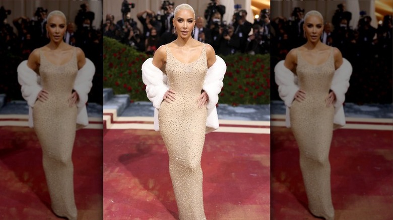 Kim Kardashian Marilyn Monroe dress Met 2022