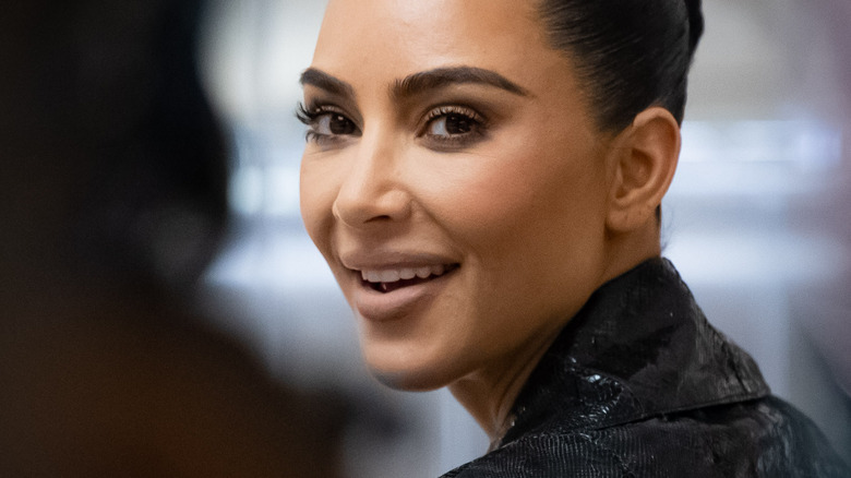 recent closeup of Kim Kardashian