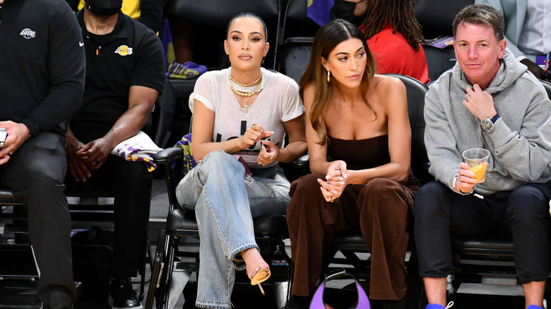 Kim Kardashian at Lakers game