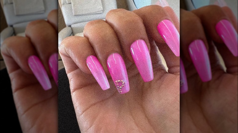 Kim Kardashian manicure honoring Pete Davidson