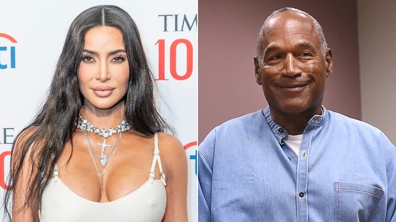 Kim Kardashian and OJ Simpson. 