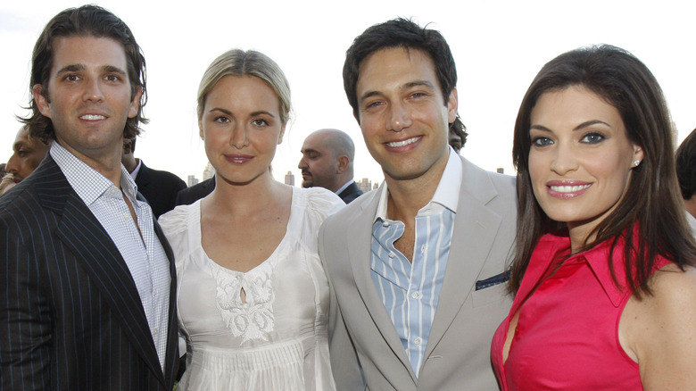 Donald Trump Jr., Vanessa Trump, Eric Villency, and Kimberly Guilfoyle smiling