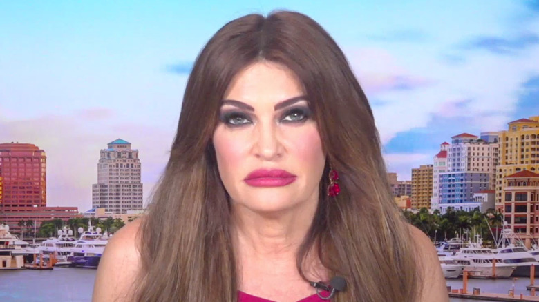 kimberly Guilfoyle bright pink lipstick