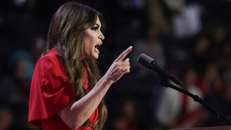 Kimberley Guilfoyle delivering a speech