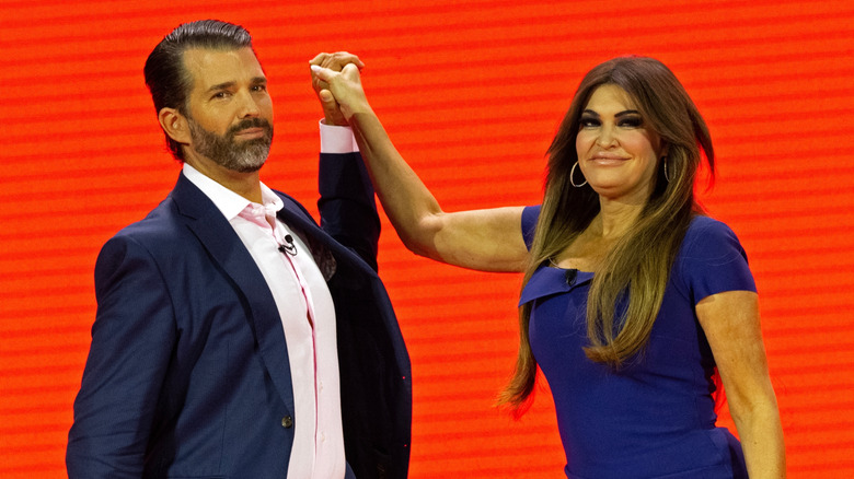 Kimberly Guilfoyle and Donald Trump Jr. at the 2023 CPAC