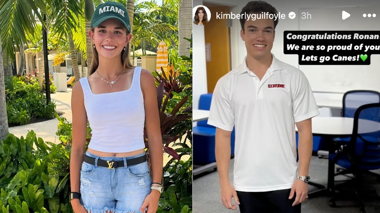 Kai Trump Miami hat/Ronan Villency Instagram Stories