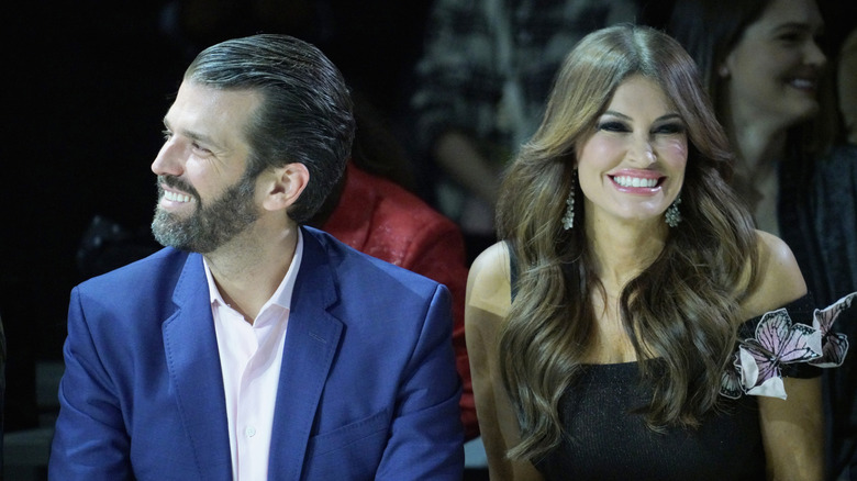 Donald Trump Jr. and Kimberly Guilfoyle smiling