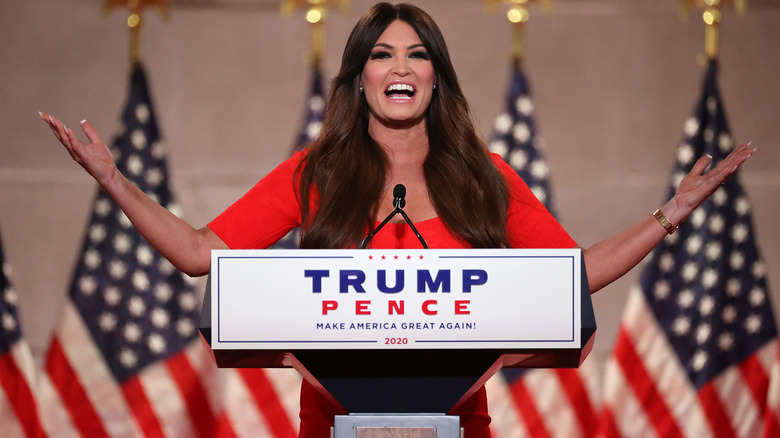 Kimberly Guilfoyle delivering a speech