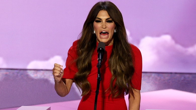 Kimberly Guilfoyle delivering a speech