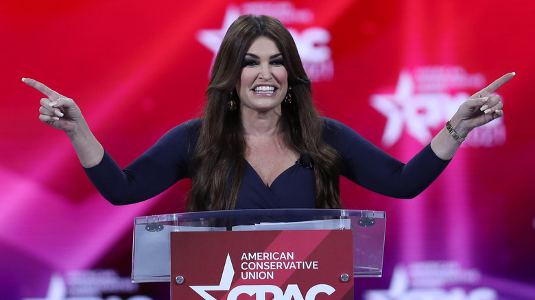 Kimberly Guilfoyle CPAC 2021 pointing fingers