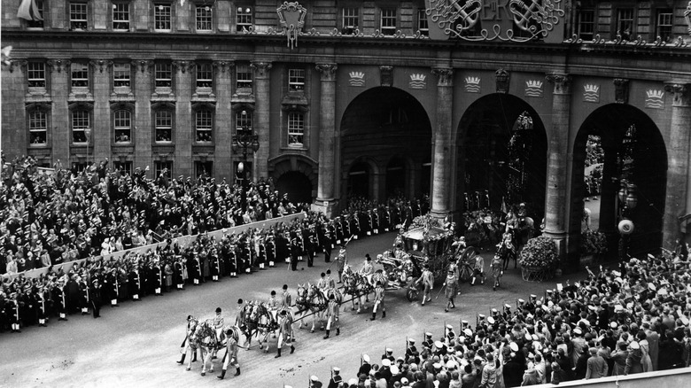 Queen Elizabeth's procession carriage