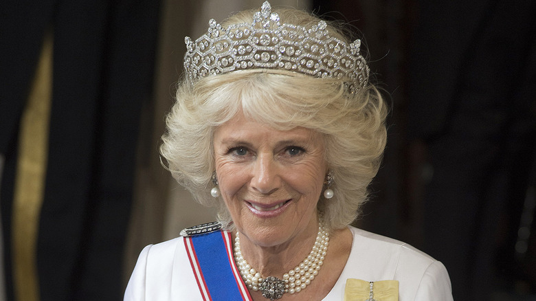 Camilla Parker Bowles smiling