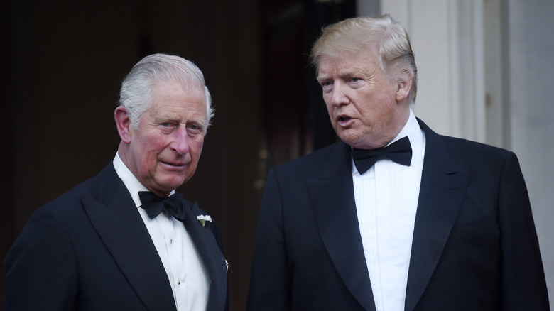 King Charles and president-elect Donald Trump attending a dinner at Winfield House