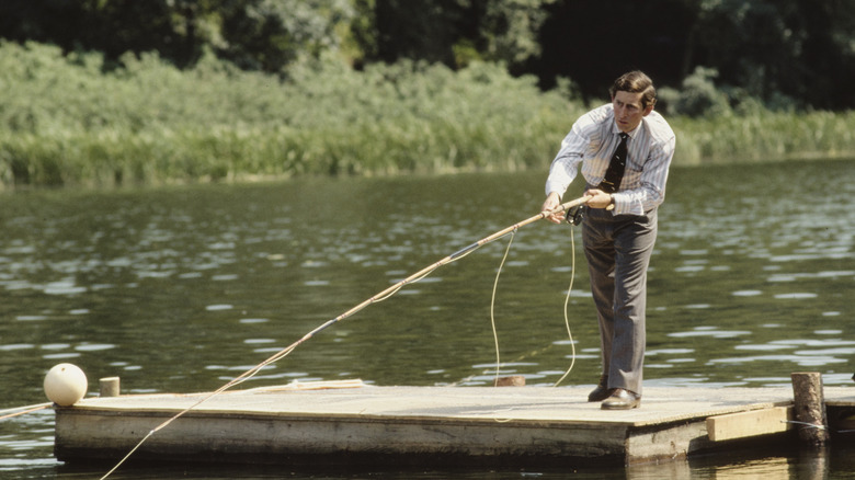 King Charles fishing