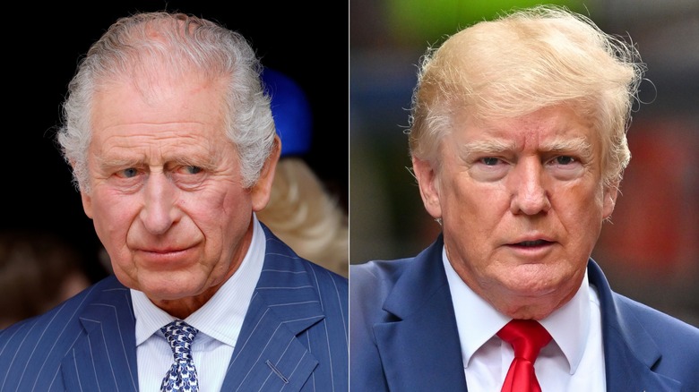 King Charles and Donald Trump side by side