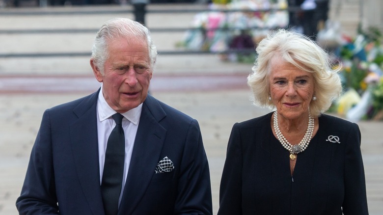 King Charles & Queen Camilla walking together