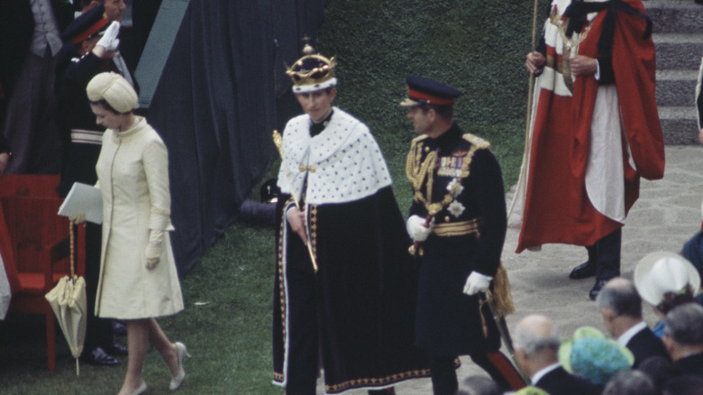 Prince Charles during his investiture