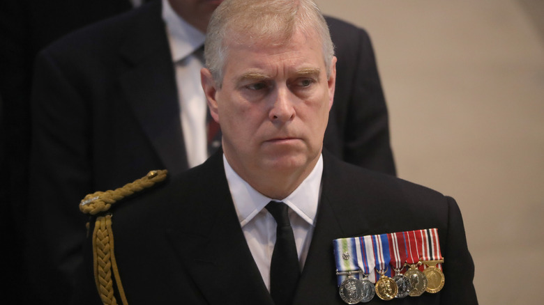 Prince Andrew posing 