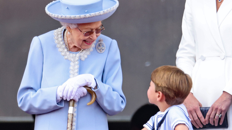 Queen Elizabeth and Prince Louis