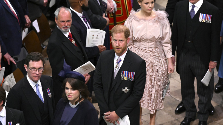 Prince Harry frowning 