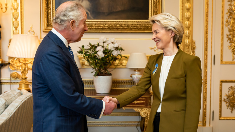 King Charles meeting Ursula von der Leyen 