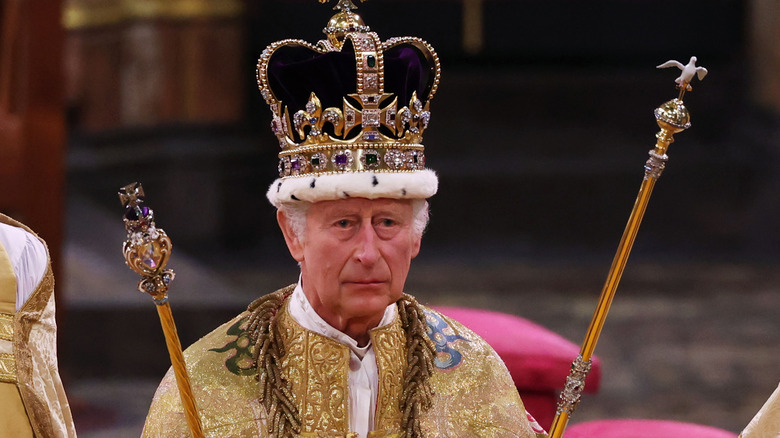 King Charles III at his coronation