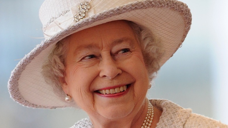 Queen Elizabeth smiling