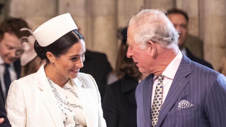 Meghan Markle and King Charles share a laugh