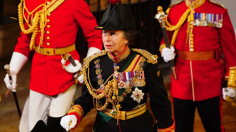 Princess Anne enters House of Parliament