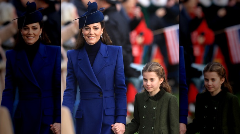 Princess Catherine with Charlotte Christmas in 2023