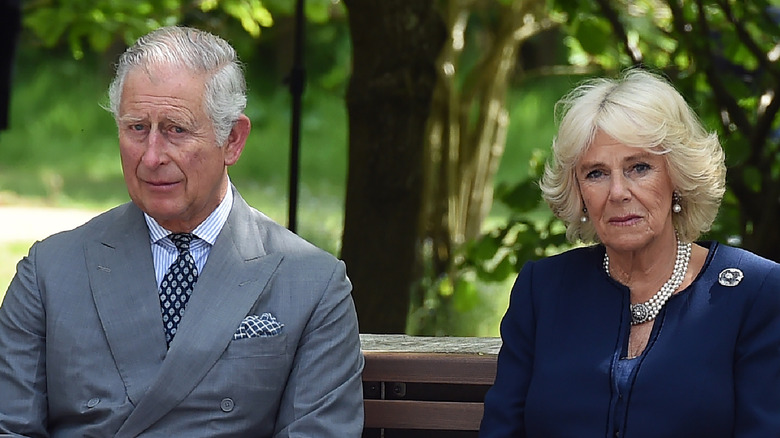 King Charles III and Camilla sitting together